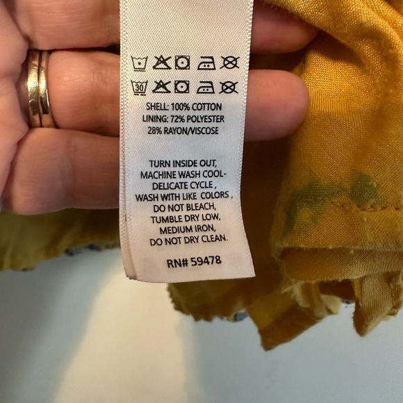 Joie 4T Multicolor Short Sleeve Dress Scoop Neck Fully Lined - Picture 3 of 5